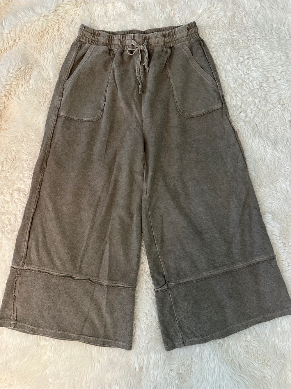 Wide-Leg Cotton Lounge Pants